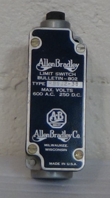 ALLEN BRADLY   LIMIT SWITCH  BULLETIN-802  TYPE  PBSJ2-38