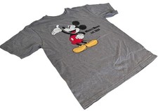 Disney Boys Mickey Mouse Est. 1928 Graphic Gray Short Sleeve Shirt Size Medium