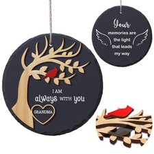 4" Grandma Memorial Ornament Stone , I  m Always with You Christmas Ornament