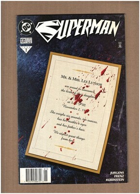 Superman #131 NEWSSTAND DC Comics 1998 Dan Jurgens LEX LUTHOR VF- 7.5