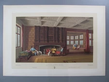 Angleterre, Original Chromolithograph from Racinet, 1888