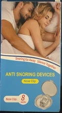 8pc Anti Snoring Devices-Silicone Magnetic Anti Snoring Nose Clip, Snore Relief