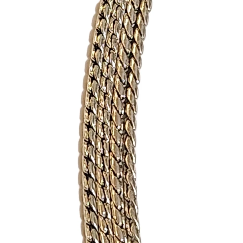 Collar de cadena de plata oro estrella celta solitario granate vintage Avon Nina Ricci Foto 3 de 4