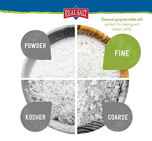 Real Salt - Ancient Fine Sea Salt Unrefined Mineral Salt 16 Ounce Pouch (1 Pac
