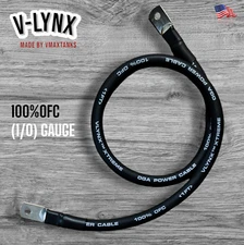 1/0 AWG 0 Gauge Copper Battery Cable Power Wire Car, Marine, Inverter, RV, Solar