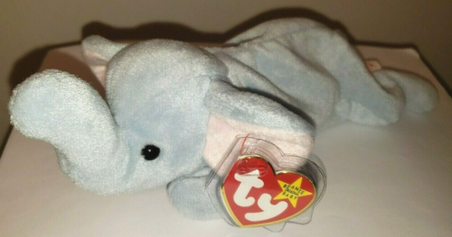 Peluche Ty Beanie Baby PEANUT l'éléphant (8,5 pouces) NEUVE MWMTs - Photo 11 sur 12
