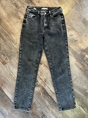 Pacsun Black Acid Wash Mom Jeans
