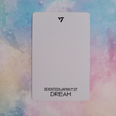 SEVENTEEN DREAM Japan 1st EP Photo Card Type A SVT photocard K-POP