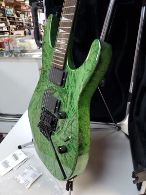 Jackson SL3MG GSW Soloist rare GREEN SWIRL FLOYD ROSE & DELUXE