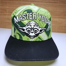 Star Wars Yoda Cap Hat Master Yoda Youth Size 8-16 Hook Loop Adjustable