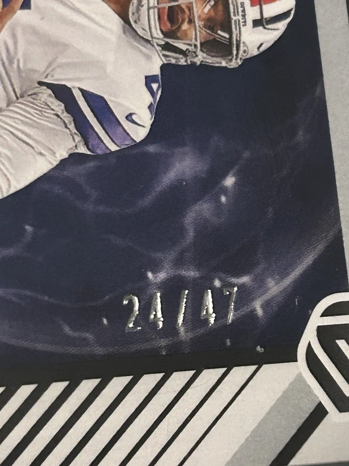 2022 Elements Football Dallas Cowboys Dak Prescott Patch Card /47 - Image 3 of 4