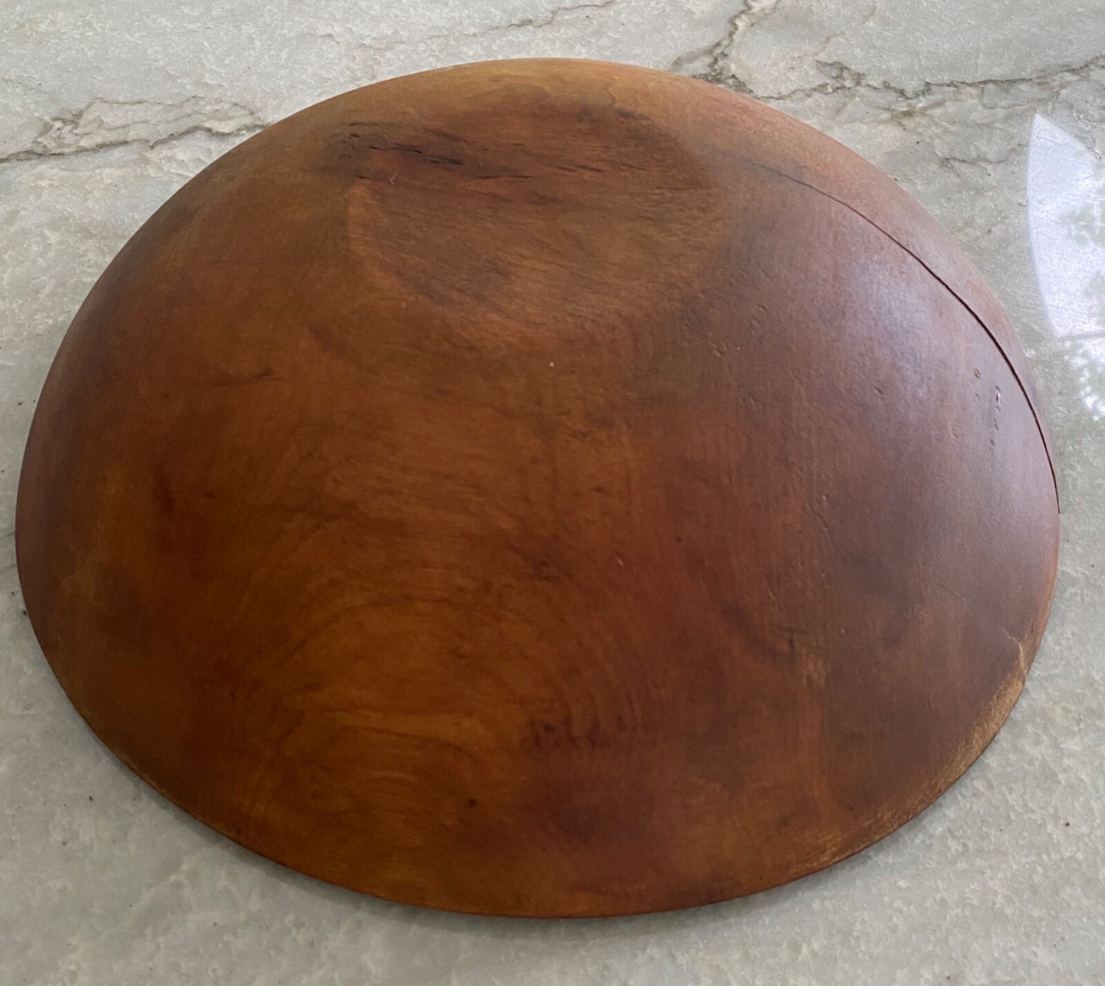 Antique Vintage Hand Carved Burled Wooden Dough Bread Bowl13" Uneven