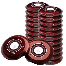 SINGCALL Wireless Kitchen Coaster Paging System,Queue Calling Pagers, 20 Bells