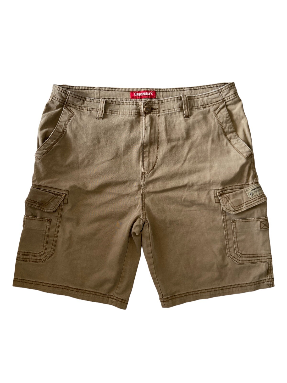 Unionbay Cargo Shorts Regular Fit Brown Mens Size 40 … Gem