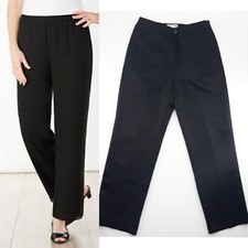 Draper's  Damon's Black Straigh Leg Zip Closure Dress Pants Women's Size 8P