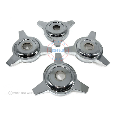 Zenith Old School 3 Bar Cut Chrome Knock-Off Spinner Caps & Zenith