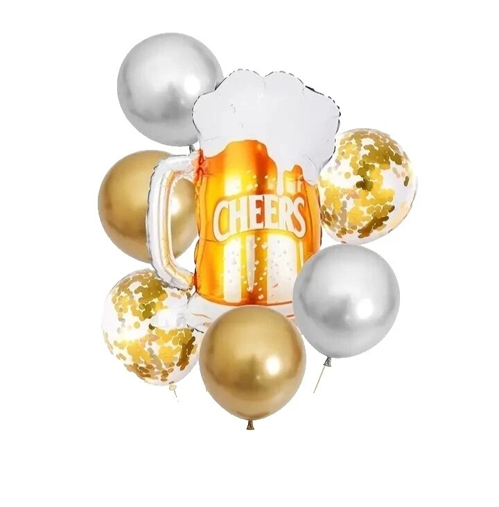 Food & Drink 21st Birthday Party Foil Balloons