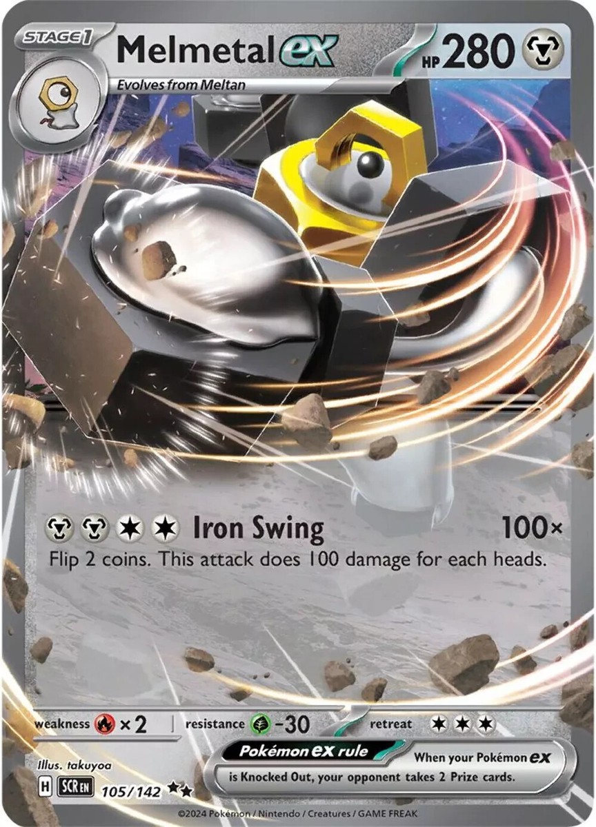 Pokémon TCG Melmetal ex 105/142 Ultra Rare Stellar Crown NM