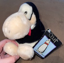 1985 Opus Bloom County Dakin 7" Plush Penguin Mini Sitting With Tags 31-1690