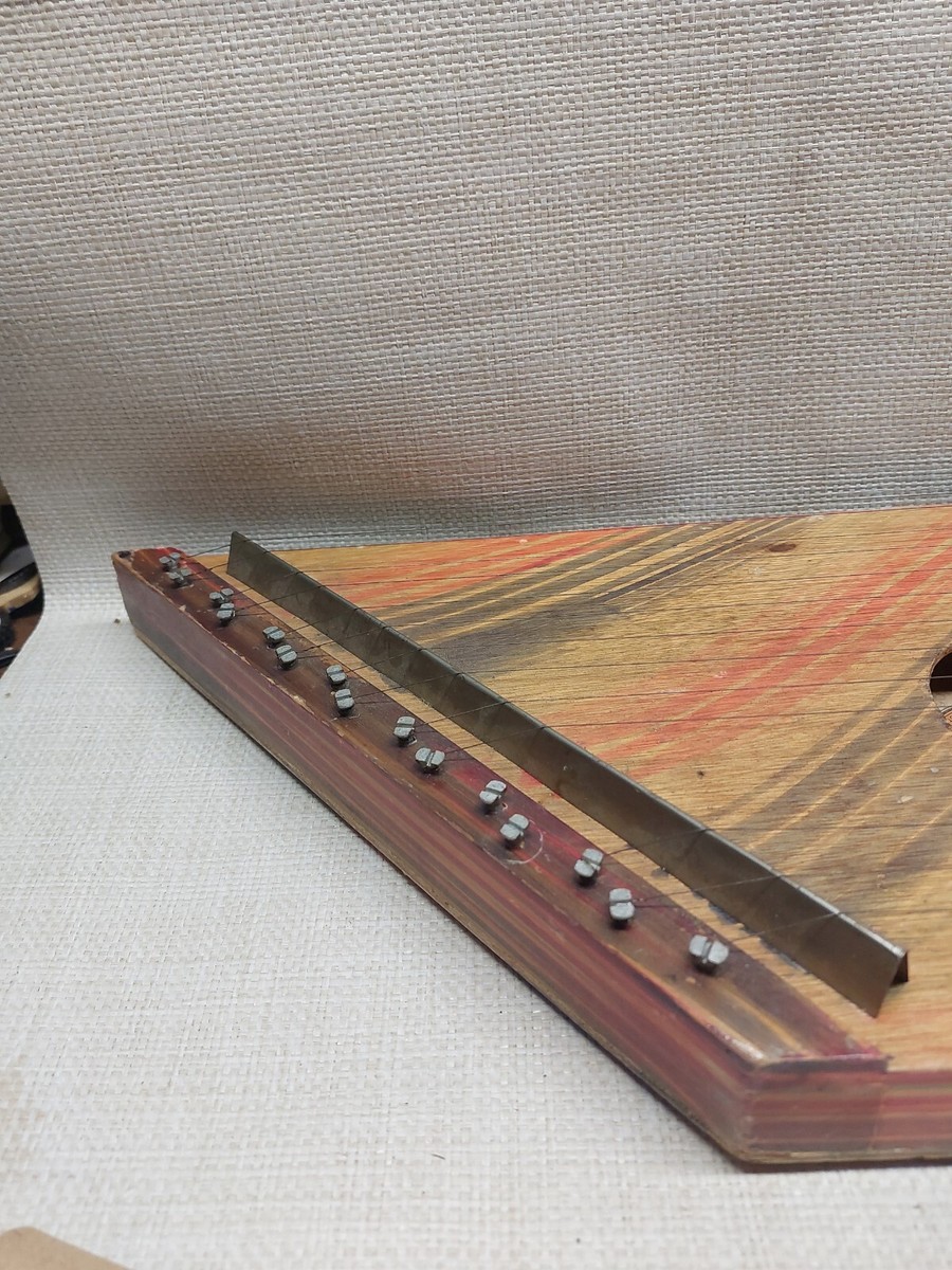 Vintage Citara Mini Harpa 15 String Lap Harp Instrument Ceara 23 1
