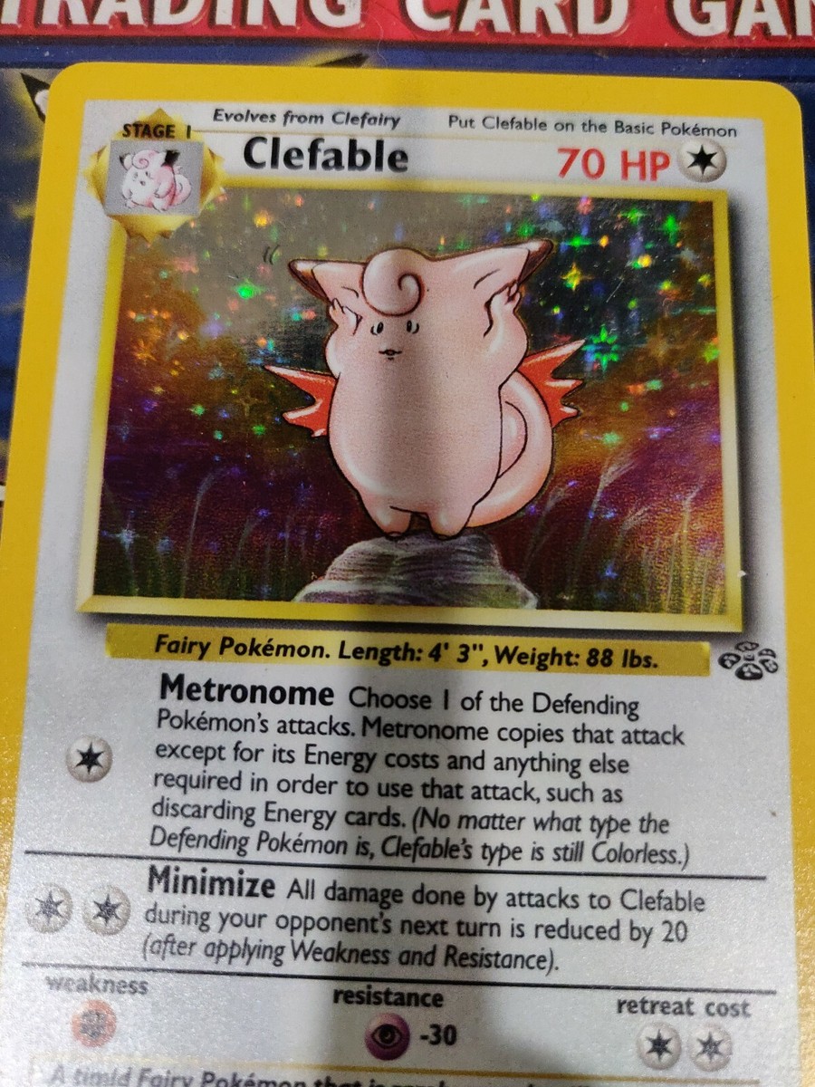 英語版初期　ポケモンカード　Clefable holo NM-Mint, English Pokemon Regular Clefable - 079/167