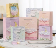 NICE Kraft Paper Bag Party Shopping Pretty Gift Bags with Handles-Pick Your LOVE