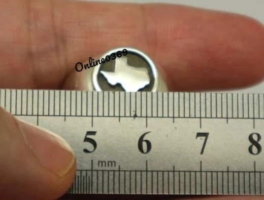 Solid Metal 925 Sterling Silver Men's Texas Signet Band Ring White Gold Plated - Image 4 of 4