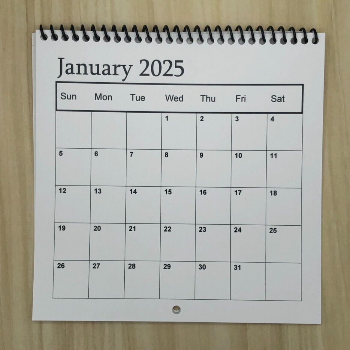2025-blank-calendar-7-x-7-printed-on-strathmore-88-heavy-cardstock-ebay