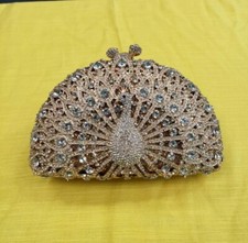 Crystal Clutch Purse Party Clutch Handmade Rhinestone Embellished Wedding Formal