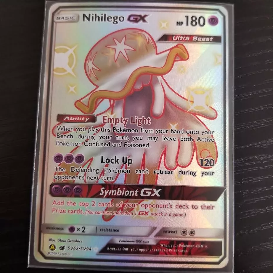 Pokemon Card Nihilego GX shiny excellent condition