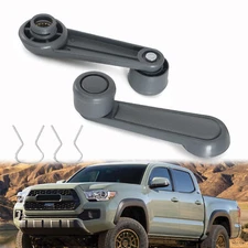 NEW PAIR Window Crank Lever Handle GRAY FOR Toyota Tacoma, T100, Pickup, Corolla