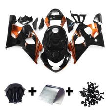 Orange Black ABS Fairings Kit for Suzuki GSXR600 GSXR750 K4 2004 2005 Body Kit
