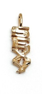 Authentic SEXY Pendant Word Charm Gold Plated Metal Jewelry For Necklace Chain