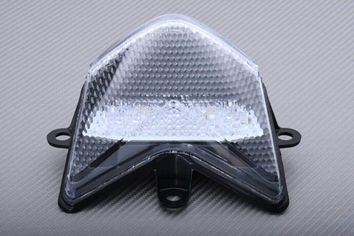 Feu arrière LED transparent clignotants intégrés pour moto Kawasaki ZX10R 2004-2005