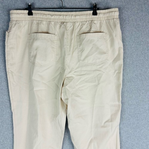 New Loft Womans Sz XL Pants Jogger Pockets Pull On Chino Tan NWT - Picture 9 of 11