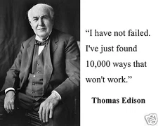 Thomas Edison Famous Inventor TeacherMotivational Quote 11 x 14 Photo Picture