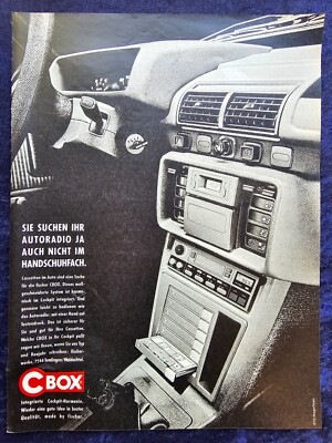 Fischer CBox, Cassette Box, Original Advertising from 1987