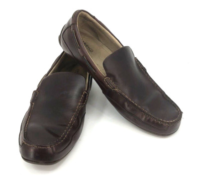 Sperry Top Sider Shoes Mens Sz 10.5 Brown Leather Comfort Moc Driving Loafers