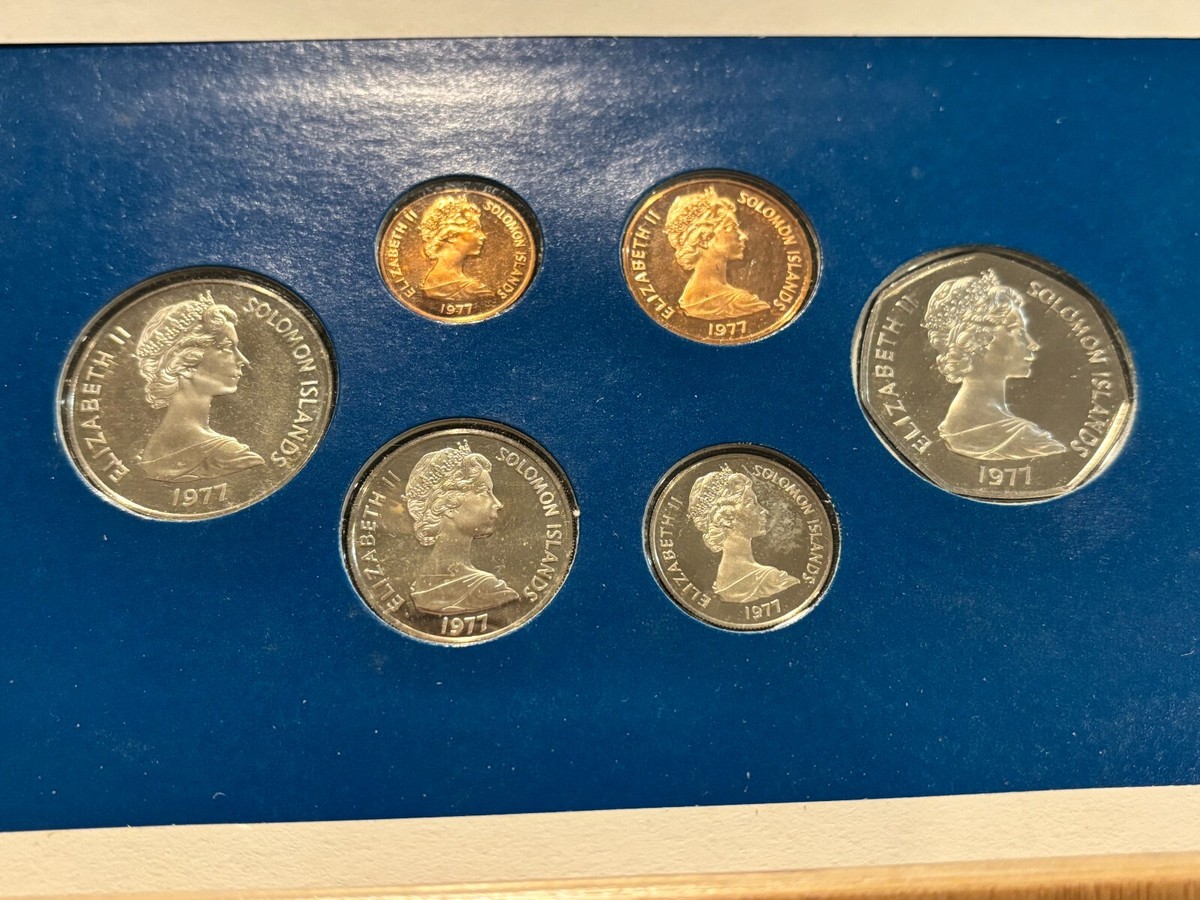 SOLOMON ISLANDS 1977 Proof Set - 1 2 5 10 20 Cents & 1