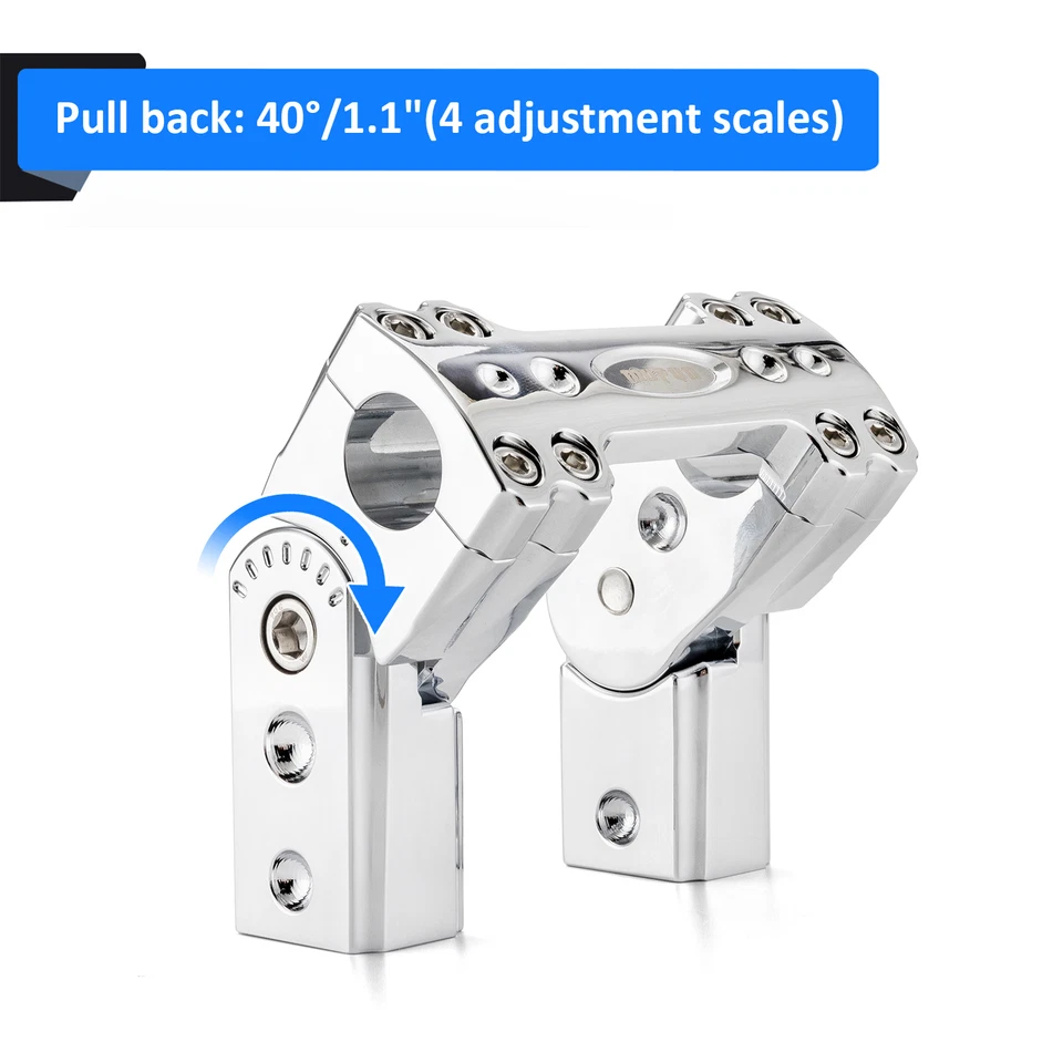 Abrazadera elevadora de manillar ajustable de 4" para Harley Softail 2018-2024 Foto 2 de 4