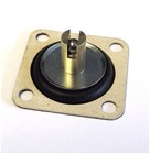 Pierburg 2E carburettor pump diaphragm 13mm short brass centre boss