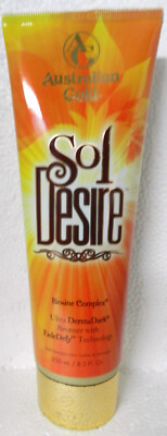 SOL DESIRE ULTRA DARK BRONZER TANNING BED LOTION BY AUSTRALIAN GOLD SUPER RARE!