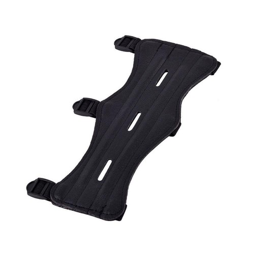 Strap Archery Arm Guard Armguard Wrist Protector Black PU Look. Leather X5L R1G3 - Picture 2 of 12