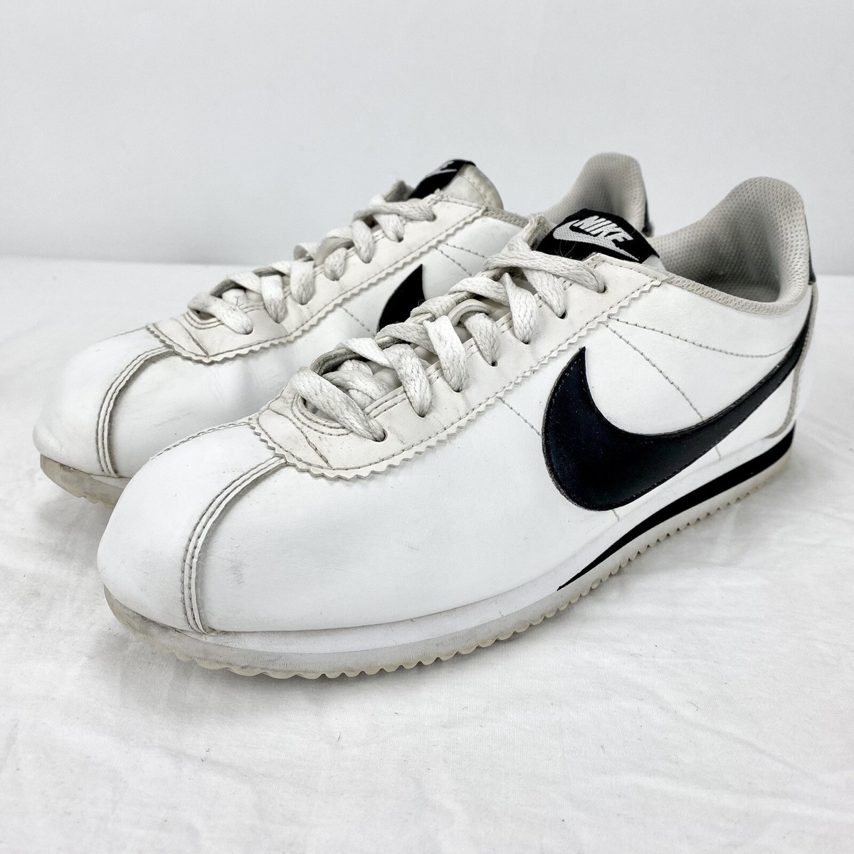 Nike Classic Cortez Swoosh Leather White Black Retro 807471-101 Women's Size 9.5 | eBay Nike Classic Cortez Swoosh Leather White Black Retro 807471-101 Women's Size 9.5 | eBay