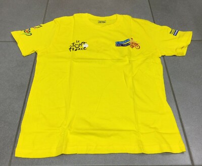 FAHRRAD T-SHIRT TRIKOT GELB KLEINE SCHNALLE NESQUIK NESTLE FFC TOUR DE FRANCE 