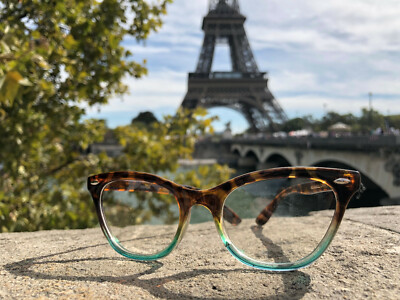 Cat Eye Vintage Retro ''Ombre''  Women Eyeglasses BLUE LIGHT Computer Lenses SHADZ