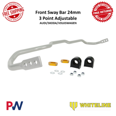 Whiteline BWF19XZ Front Sway Bar - 24mm 3-Point Adjustable Blade Design For Improved Handling - View #9