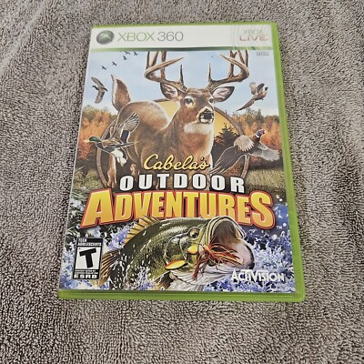 Cabela's Outdoor Adventures (Microsoft Xbox 360, 2009)  With Manual