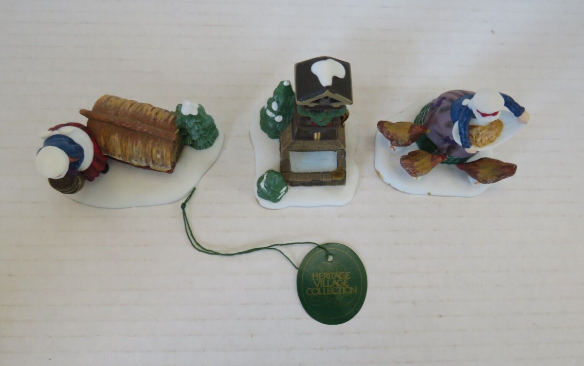Dept 56 ~ Heritage Village Collection ~ Three French Hens | eBay