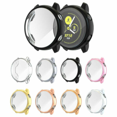 For Samsung Galaxy Watch Active 2 40mm 44m Screen Cover Full Coverage Watch Case